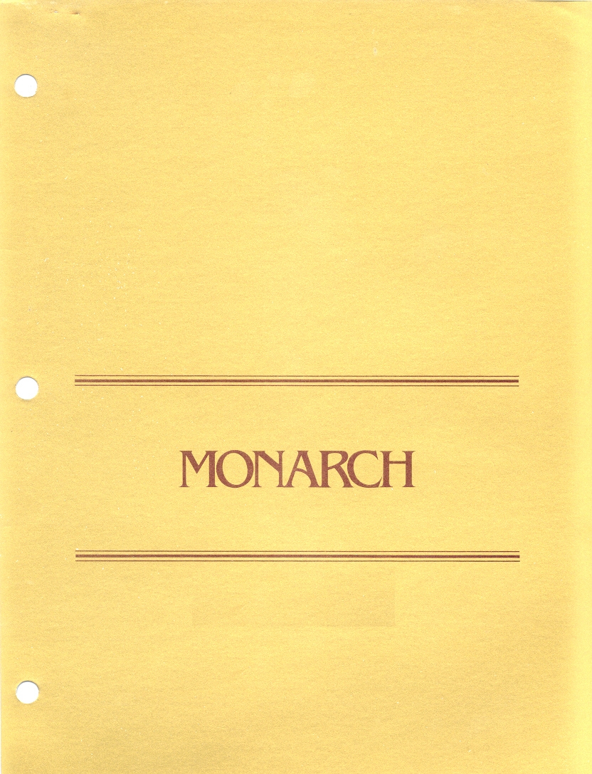 1980 Mercury Monarch Fact Book